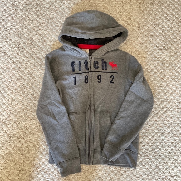 Abercrombie kids - boys zipped hoodie - size 10 - Picture 1 of 5